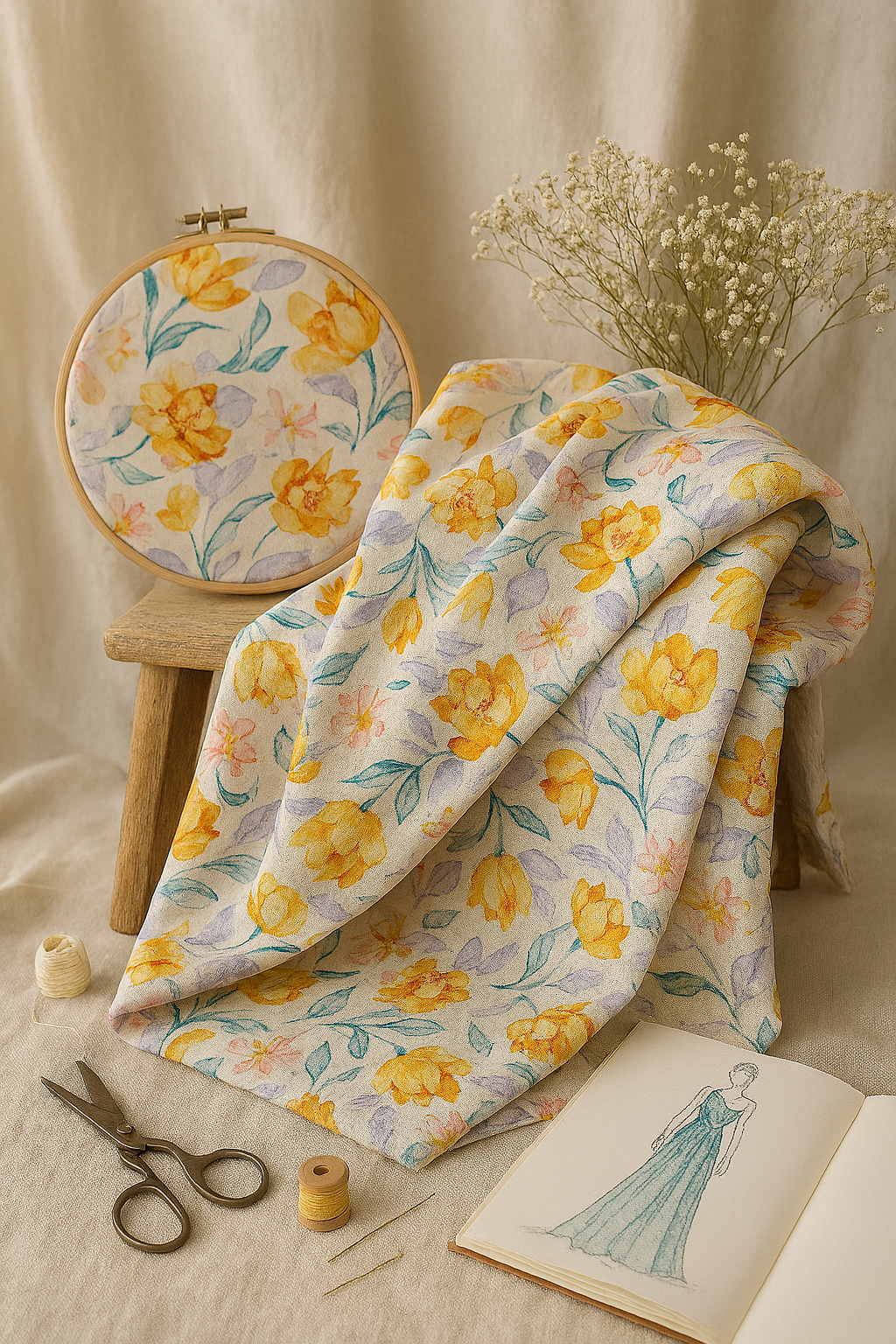 Orange Tulip Bow Knot